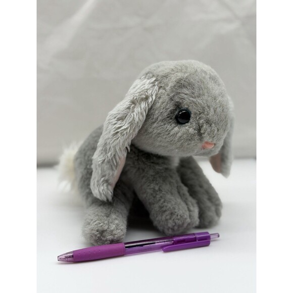 Tyco Bunny Bunny Bunnies Gray 7" Rabbit 1994 Plush Vintage Stuffed Grey Soft Toy - Picture 3 of 11